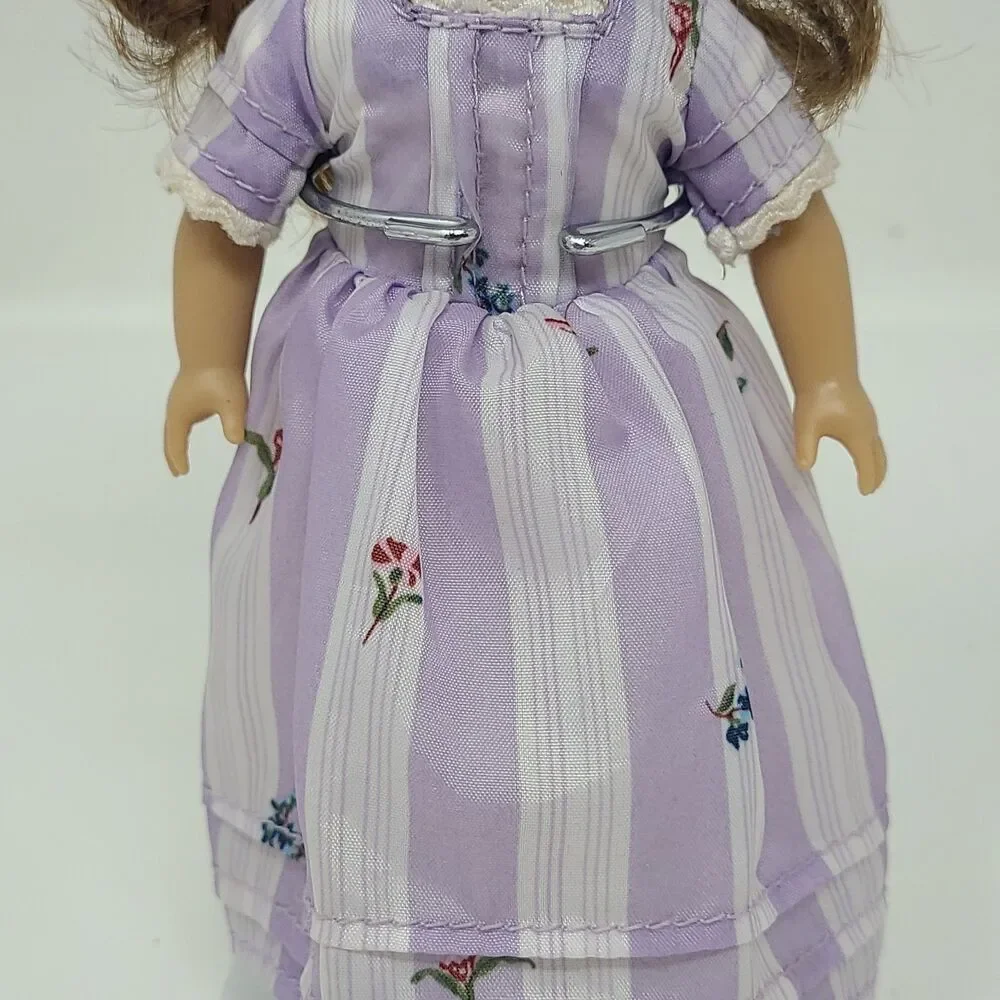 American Girl FELICITY Classic MINI 6” Doll  Painted Eyes Purple Dress Complete